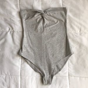 Gray one piece